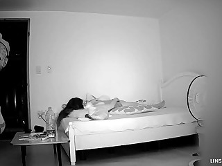 hacked home security camera caught amazing babe masturbating!!