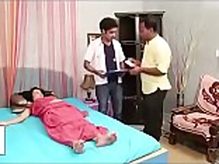 Indian brunette seduces her doctor